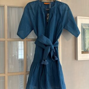 Oliphant Blue Long Sleeve Dress